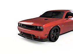 VZ Style Front Bumper Splitter; Dry Carbon Fiber Vinyl (08-14 Challenger)
