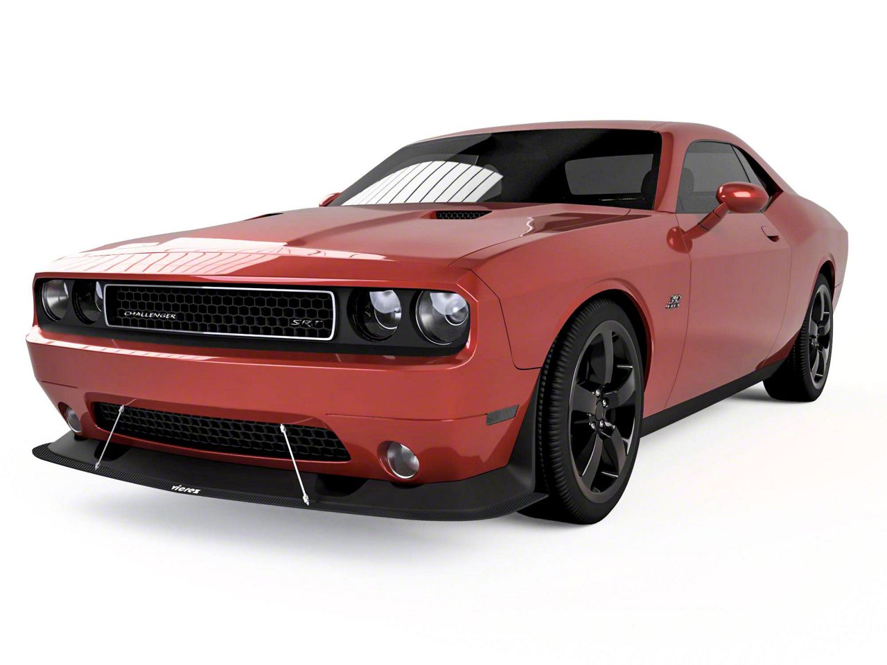 未使用 Challenger NEIGHBORHOOD PORKCHOP XL Challenger VZ Style Front Bumper Splitter; Dry Carbon Fiber Vinyl