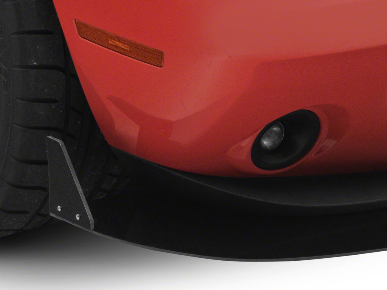 Challenger VZ Style Front Bumper Splitter; Gloss Carbon Fiber (15
