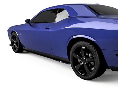 VZ Style Side Skirt Splitters; Carbon Flash Metallic Vinyl (08-14 Challenger)