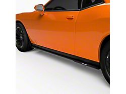 VZ Style Side Skirt Splitters; Gloss Black Vinyl (15-23 Challenger)