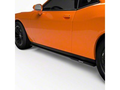 VZ Style Side Skirt Splitters; Gloss Black Vinyl (15-23 Challenger)