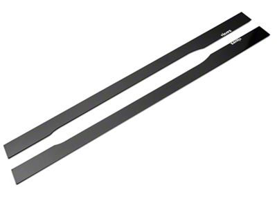 VZ Style Side Skirt Splitters; Gloss Carbon Fiber Vinyl (15-23 Challenger)