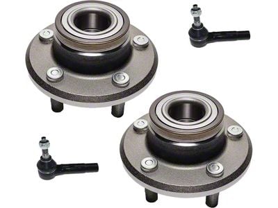 Wheel Hub Assemblies with Outer Tie Rods; Front (08-10 RWD Challenger)