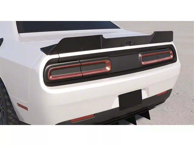 Solid Aluminum Wicker Bill Add-On with Gurney Flap for Factory Spoiler (15-23 Challenger R/T, SRT)