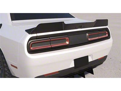Solid Aluminum Wicker Bill Add-On with Gurney Flap for Factory Spoiler (15-23 Challenger R/T, SRT)