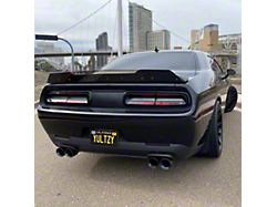 Wicker Bill with Camera Cutout; Polished (08-14 Challenger w/ OEM Spoiler; 15-23 Challenger Scat Pack, SRT & R/T w/o Redeye Spoiler)