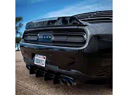 Wicker Bill without Camera and SRT/Hellcat Decal Cutout; Dark Tint (08-14 Challenger w/ OEM Spoiler; 15-23 Challenger Scat Pack, SRT & R/T w/o Redeye Spoiler)
