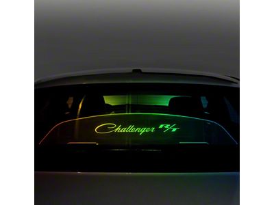 Wind Deflector with Challenger R/T Script; Extreme Multi-Color Lighting Kit (08-23 Challenger)