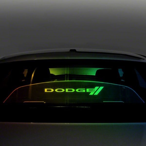 Challenger Wind Deflector with SRT Logo; Extreme Multi-Color Lighting Kit  (08-23 Challenger) - Free Shipping