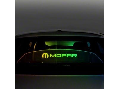 Wind Deflector with Mopar Logo; Extreme Lighting Kit (08-23 Challenger)