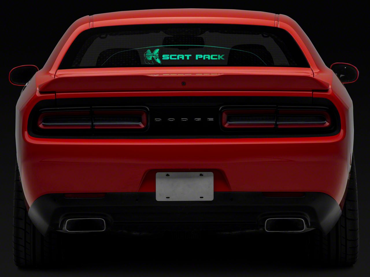 Challenger Wind Deflector with Scat Pack Logo; Extreme Multi-Color