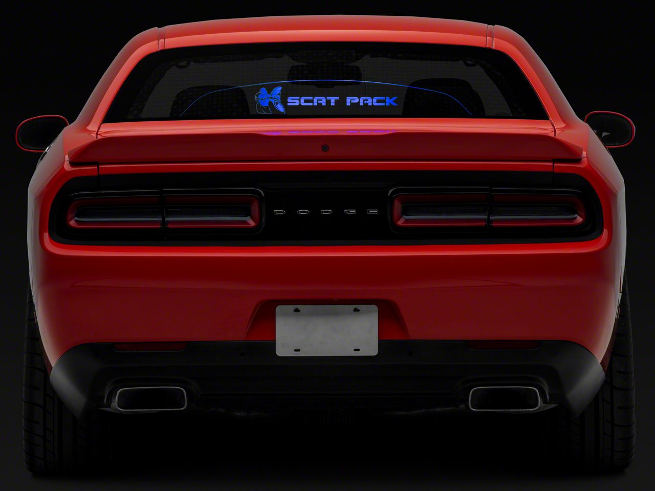 Challenger Wind Deflector with Scat Pack Logo; Extreme Multi-Color