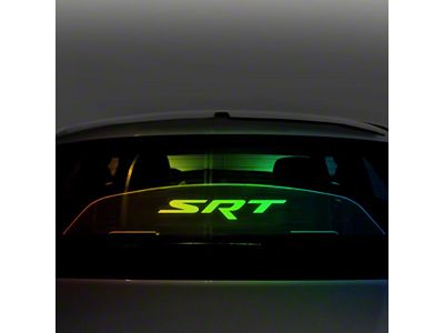 Wind Deflector with SRT Logo; Extreme Multi-Color Lighting Kit (08-23 Challenger)