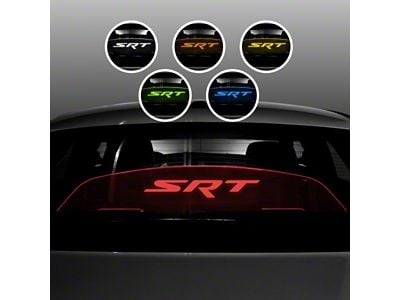 Wind Deflector with SRT Logo; Red (08-23 Challenger)