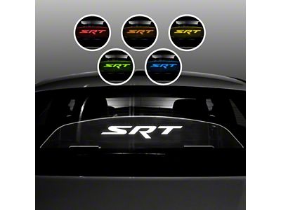 Wind Deflector with SRT Logo; White (08-23 Challenger)