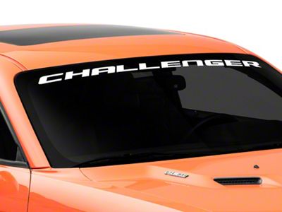 Mopar Licensed by SEC10 Challenger Windshield Banner; White (08-13 Challenger)