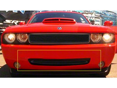 Wire Mesh Lower Grille; Black (08-10 Challenger)