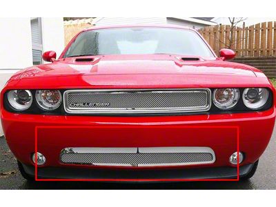 Wire Mesh Lower Grille; Chrome (11-14 Challenger)