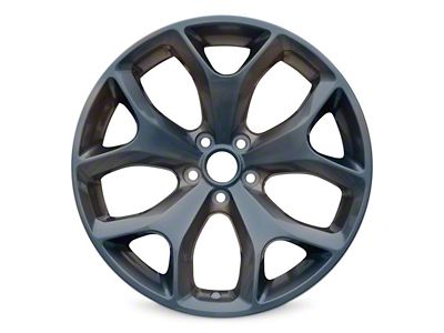 Y-Spoke Replica Charcoal Metallic Wheel; 20x8; 24mm Offset (08-23 RWD Challenger, Excluding Widebody)