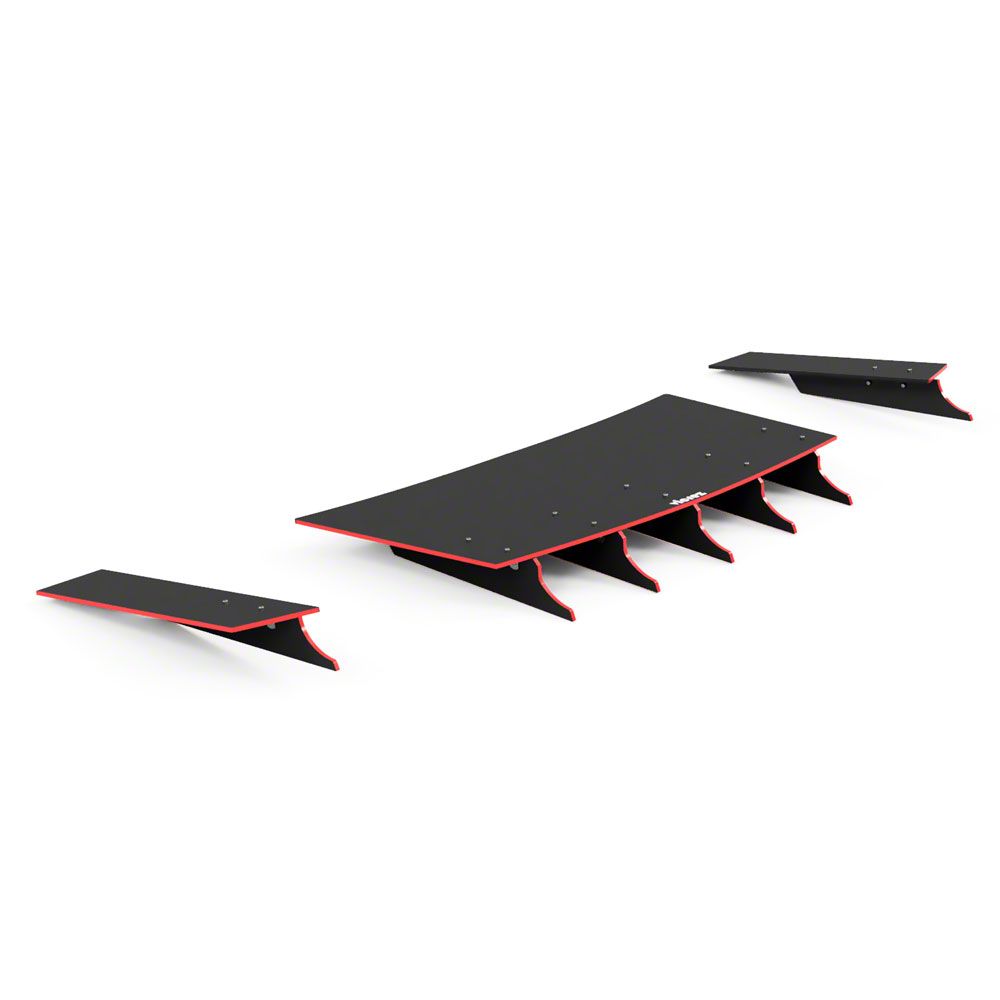 Challenger Zonari VR5 Rear Diffuser; Carbon Fiber Vinyl (0823