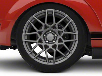 2013 GT500 Style Charcoal Wheel; Rear Only; 20x10; 48mm Offset (05-09 Mustang)