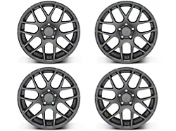 Staggered AMR Charcoal 4-Wheel Kit; 18x9/10 (05-09 Mustang)