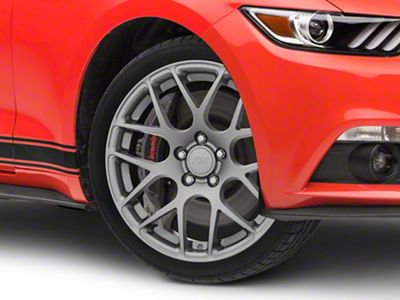 AMR Charcoal Wheel; 18x9; 30mm Offset (15-23 Mustang EcoBoost w/o Performance Pack, V6)