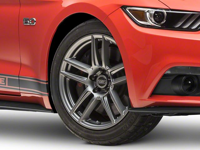 Laguna Seca Style Charcoal Wheel; 19x9 (15-23 Mustang GT, EcoBoost, V6)