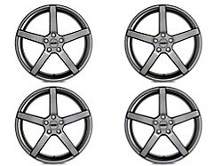 Staggered MMD 551C Charcoal 4-Wheel Kit; 20x8.5/20x10; 35mm Offset (05-09 Mustang)