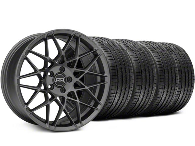 19x9.5 RTR Tech Mesh Wheel & Sumitomo High Performance HTR Z5 Tire Package (15-23 Mustang GT, EcoBoost, V6)