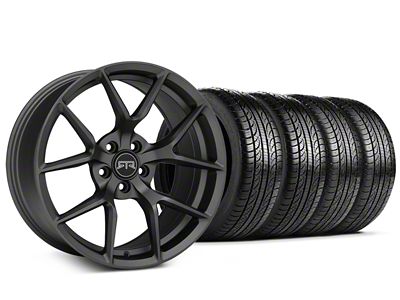 19x9.5 RTR Tech 5 Wheel & Pirelli All-Season P Zero Nero Tire Package (05-14 Mustang)