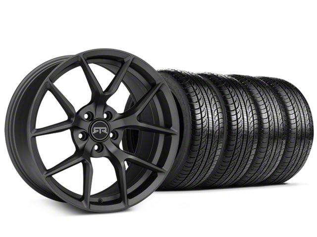 19x9.5 RTR Tech 5 Wheel & Pirelli All-Season P Zero Nero Tire Package (15-23 Mustang GT, EcoBoost, V6)