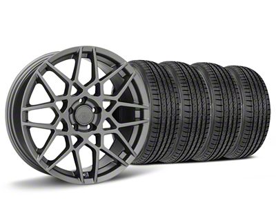 19x8.5 2013 GT500 Style Wheel & Sumitomo High Performance HTR Z5 Tire Package (15-23 Mustang GT, EcoBoost, V6)