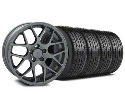18x8 AMR Wheel & Pirelli All-Season P Zero Nero Tire Package (05-14 Mustang)