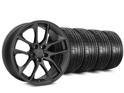 19x8.5 Magnetic Style Wheel & Mickey Thompson Street Comp Tire Package (05-14 Mustang)