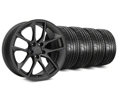19x8.5 Magnetic Style Wheel & Mickey Thompson Street Comp Tire Package (05-14 Mustang GT, V6)