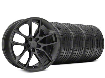 20x8.5 Magnetic Style Wheel & Sumitomo High Performance HTR Z5 Tire Package (15-23 Mustang GT, EcoBoost, V6)