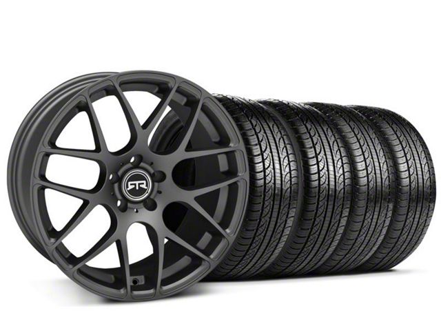 RTR Charcoal Wheel & Pirelli Tire Kit; 19x9.5 (05-14 All)