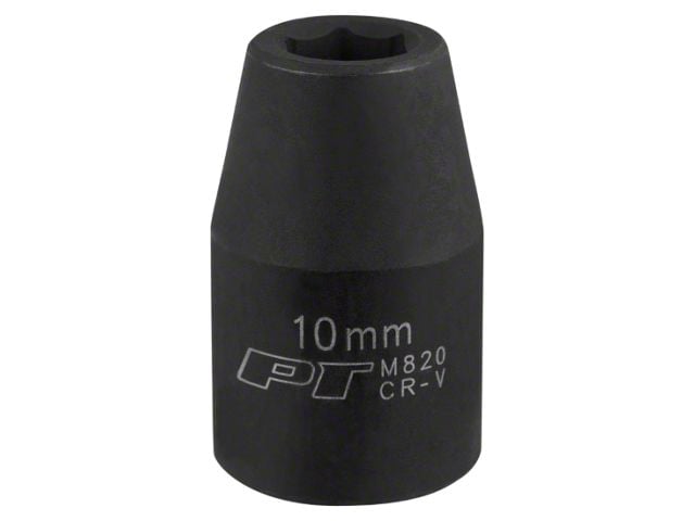 1/2-Inch Drive 6-Point Impact Socket; Metric; Shallow