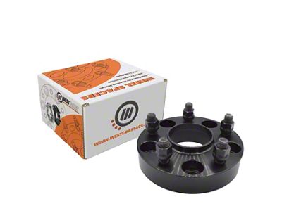 1.25-Inch Billet Wheel Spacer; Black (06-23 Charger)
