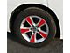 18-Inch Wheel Spoke Overlay Decals; Gloss Red (19-23 Charger)
