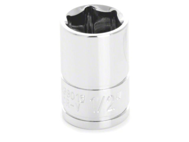 3/8-Inch Drive 6-Point Socket; Standard; Shallow