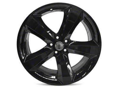 5-Spoke Replica Gloss Black Wheel; 20x8; 24mm Offset (11-23 RWD Charger, Excluding Widebody)