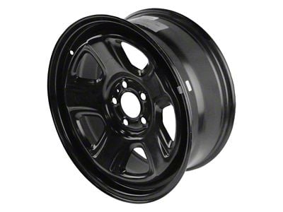 5-Spoke Steel Gloss Black Wheel; 18x7.5; 24mm Offset (06-14 RWD Charger)