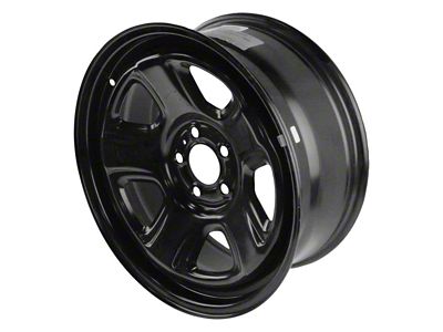 5-Spoke Steel Gloss Black Wheel; 18x7.5 (06-14 RWD Charger)