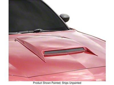 ABS Large Hood Scoop; Unpainted (06-23 Charger)