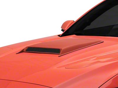 ABS Medium Hood Scoop; Unpainted (06-23 Charger)