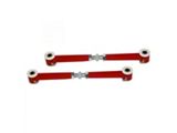 Adjustable Rear Upper Lateral Control Arms; Rear Positon; Bright Red (06-23 Charger)
