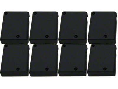 Aluminum Coil Covers; Black (06-23 V8 HEMI Charger, Excluding 6.2L)